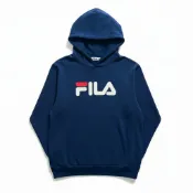 FILA 帽T 深藍 經典LOGO 長袖 連帽 上衣 男 1TEW7046BU