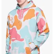 RIPNDIP OVERSIZE CAMO HOODIE 彩色 迷彩 帽T 中指貓 台灣總代理-ALL