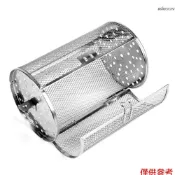 烤箱通用配件廚房烘焙空氣炸鍋堅果烤盤不鏽鋼旋轉烤籠