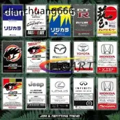 台灣現貨SPOON#HKS/STI速霸路 前後擋風玻璃靜電貼 JS藝無限Mugen 本田改裝風格裝飾貼標