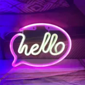 hello霓虹燈 Welcome商鋪招牌 客廳 門庭裝飾燈 party聚會 BAR 指示燈 房間小彩燈 臥室床頭小夜燈