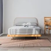 【有情門】STRAUSS 新花不落多福床組-矮背 5x6.2呎/GL22.5(製作期2-3週/實木/MIT/雙人床/床架/床組)