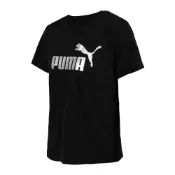 PUMA 女基本系列Metallic短袖T恤(上衣 休閒 慢跑 歐規「63153601」≡排汗專家≡