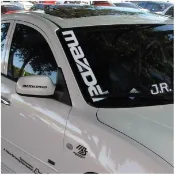 現貨 Mazda馬自達 前擋風玻璃貼 馬自達車貼 反光貼紙 Mazda3 Mazda5 Mazda6 CX-5 CX-9