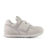 【NEW BALANCE】574系列 無鞋帶 運動鞋 童鞋 小朋友 兒童 淺灰 魔鬼氈(PV574GS)