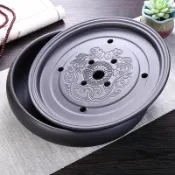 協貿國際日用品生活8館 紫砂功夫茶具 儲水臺茶盤 家用茶臺簡約小號茶海茶托托盤