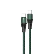 【WELLY】強韌耐拉 PD100W快充 Type-C to Type-C 抗彎折鋁合金傳輸充電線(1.2M)