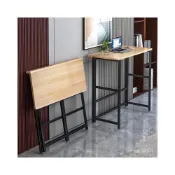 (店+)折疊吧臺桌省空間傢用小戶型餐桌可折疊高腳桌子陽臺小吧臺咖啡桌