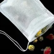 無紡布茶包袋一次性煲湯調料茶葉包鹵料中藥煎藥紗布袋過濾泡茶袋 9C2Z