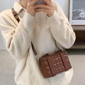 【LEESA】皮革小包\單肩斜背包\斜背包\斜背包女\小包包\女小方包\復古小方包\迷你小方包\ 