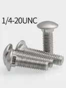 協貿國際日用品生活9館 1/4-20UNC 304不銹鋼英制馬車螺絲ANSI/ASME B18.5美制方頸馬車