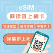 ⭐eSIM菲律賓上網卡 Globe 長灘島 馬尼拉 宿霧 巴拉望 卡拉巴松 菲律賓上網吃到飽