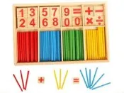 【晴晴百寶盒】木製多功能數字棒學習盒 趣味數字棒遊戲 益智遊戲 生日禮物 禮品獎品 學習用品 CP值高平價促銷 A039