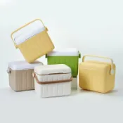 全球選品1館 生活百貨 保溫箱6L戶外手提多巴胺禮盒小號儲物箱冷藏箱端午中秋禮品儲冰桶