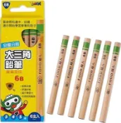 【三民網路書店】FOOD超人兒童分齡大三角鉛筆6B 作者：風車編輯群