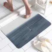 【MASU馬舒】止滑瞬吸軟式珪藻土地墊 60x39cm 多款任選(硅藻泥軟墊 浴室地墊 矽藻土軟地墊 吸水地墊)