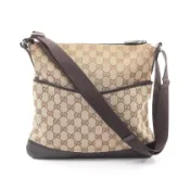 【DOKODEMO】【二手】Gucci GUCCI GG帆布單肩包 145857 米色/ブラウン帆布皮革 GG帆布單肩包 女士二手 B