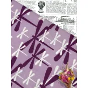 【布便宜】築夢竹蜻蜓-紫《肯尼布》一碼$110