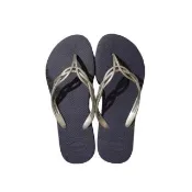 【havaianas 哈瓦仕最優惠】FLASH SWEET 黑灰帶(拖鞋 女款 夾腳拖  巴西 夏日必備 海灘拖 哈瓦士)