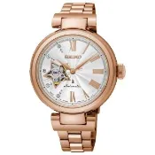 【SEIKO 精工】LUKIA 繁星點點時尚鏤空機械女錶-玫瑰金/33.9mm 送禮  禮物(SSA816J1/4R38-01L0G)