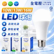 【喜萬年】亮博士 LED燈泡 高效無藍光 16W 13W 10W E27 無頻閃 護眼節能 投射燈 省電 燈泡 燈