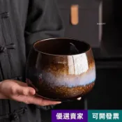 阿姊優選☺水盂 水方 建方 筆洗 茶渣桶 廢水盂 具配件廢水缸 茶渣缸陶瓷大号茶渣缸桌面水盂茶洗杯复古建水废811