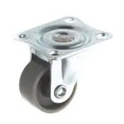 易推輪 【YH】1英吋 小型傢俱/家電用輪 25x13mm日式尼龍 四角活動(灰) 萬向輪子