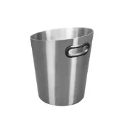 (店+)930-SUSBK5LS 銀色不鏽鋼冰桶 5L 斜口冰塊桶 葡萄酒冰桶 香檳桶 酒吧用冰桶 儲冰桶 斜口冰酒桶 啤酒桶