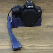 【佳能相機皮套】Canon EOS R50/R100 相機皮套半套保護殼✨底座外殼+手繩便攜防摔攝影必備