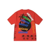 (店+)【STUSSY】1904915 Stussy SS23 Test Strike Pigment Dyed Tee 8號球系列 夏季系列 黑8 Logo字母印花寬鬆短袖美式復古T恤 男女同款