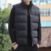 【J.Malo】超暖鋪棉背心(立領背心 背心男 男背心 男裝 背心 外套 外套男 男外套)