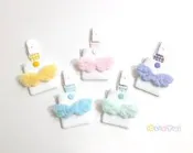 唯小伊手作＊天使羽翼．糖果色(布貼款)＊平安符袋/護身符袋/香火袋＊客製