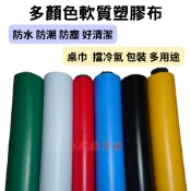 台灣製造 霧亮雙面 軟質塑膠布 寬120cm 客製化剪裁 多種顏色 PVC 塑膠布 防塵布 防水 保護 遮風遮雨 擋冷氣