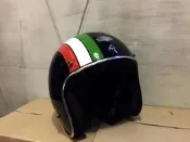 Air Runner 小帽體 義大利 國旗 彩繪 安全帽 復古 gogoro vespa 偉士 ducati black
