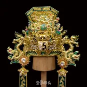 【皇龍佛具】關公帽紙帽 手工安金精裝版 關公 關聖帝君 關公帽 神明帽 紙帽