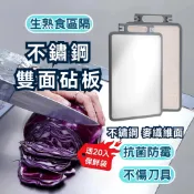 【台灣現貨】不鏽鋼砧板 砧板 不鏽鋼雙面砧板 防霉砧板 雙面砧板 304不鏽鋼  粘版 沾板 切菜板 菜板 生熟食