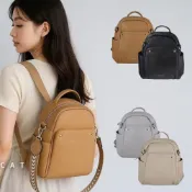 (店+)MIZZUE 溫暖氣息皮革二用後背包 側肩包 女生後背包 1809
