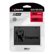 (店+)【Kingston 金士頓】480GB A400 2.5吋 SATA SSD固態硬碟(TLC) SA400S37/480G