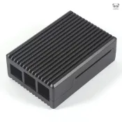 Raspberry Pi 5電腦散熱外殼 重型鋁合金金屬被動冷卻外殼 防腐鋁散熱器外殼 高效散熱抗電磁干擾 完美兼容Ra