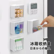 (店+)日本INOMATA磁吸收納盒 冰箱貼壁掛置物盒 小物藥盒文具盒 雙開透明抽屜收納架 磁吸收納架 冰箱磁吸置物架 萬用置物