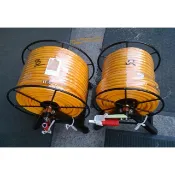 【綠海生活】噴霧管 7.5mm 100米 附輪架 高壓管 噴霧管架 高壓管架 ~ A6300292