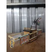 (店+)｜泓展工藝｜模型武轎 迷你武轎 小武轎 廟會模型 陣頭模型 迷你陣頭 模型 神轎 小神轎 五營旗
