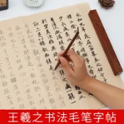 協貿國際日用品生活5館 王羲之蘭亭序行書圣教序初學者描紅小楷毛筆字帖心經練習宣紙千字文入門臨摹套裝軟筆練字帖書法專用作品紙