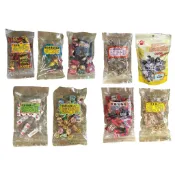 甜心酥/綜合果仁太妃糖/綜合水果風味圓棒/摩卡咖啡糖/黑糖話梅糖/花生糖/花生牛軋糖/陳皮梅/芝麻花生糖