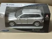 1/31 WELLY 威利 Volkswagen 福斯 頂級越野休旅車 Touareg 模型車(銀色)全新