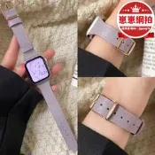 【品質認證】豆沙粉細款方扣小蠻腰s10錶帶適用於手錶iwatch9代1-8女生款