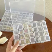 (店+)【生活職人】迷你收納盒 透明收納盒 (可拆式收納盒 透明 飾品收納盒 零件盒 美甲 收納盒 4格 28格 藥盒)