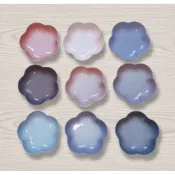 Le Creuset 中深花 錦葵紫 松露棕 樹莓 芭蕾粉 藍鈴紫 迷霧灰 綻放粉 卡特蘭 淡紫 花盤