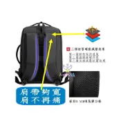 (店+)天使網購 減壓雙肩包 後背包 多隔層 大容量 電腦包 大學生書包 登機包 防水 USB充電 減壓 男士 HCY