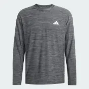 Adidas 愛迪達 We Flex Ls T [KD2861] 男 長袖上衣 休閒長袖 吸濕排汗 深灰